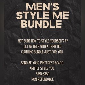 Men's Style Me Bundle - Custom Fashion Package